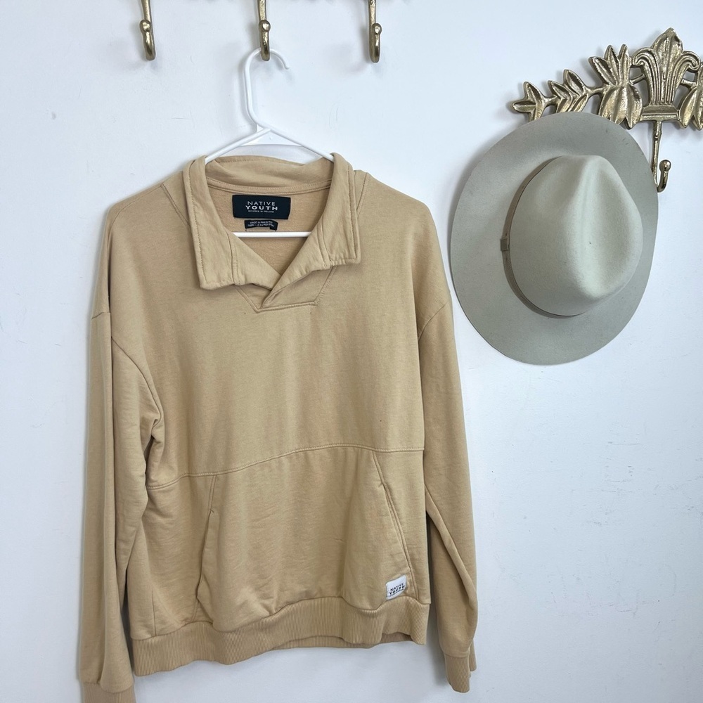 Cotton lounge long sleeve top L